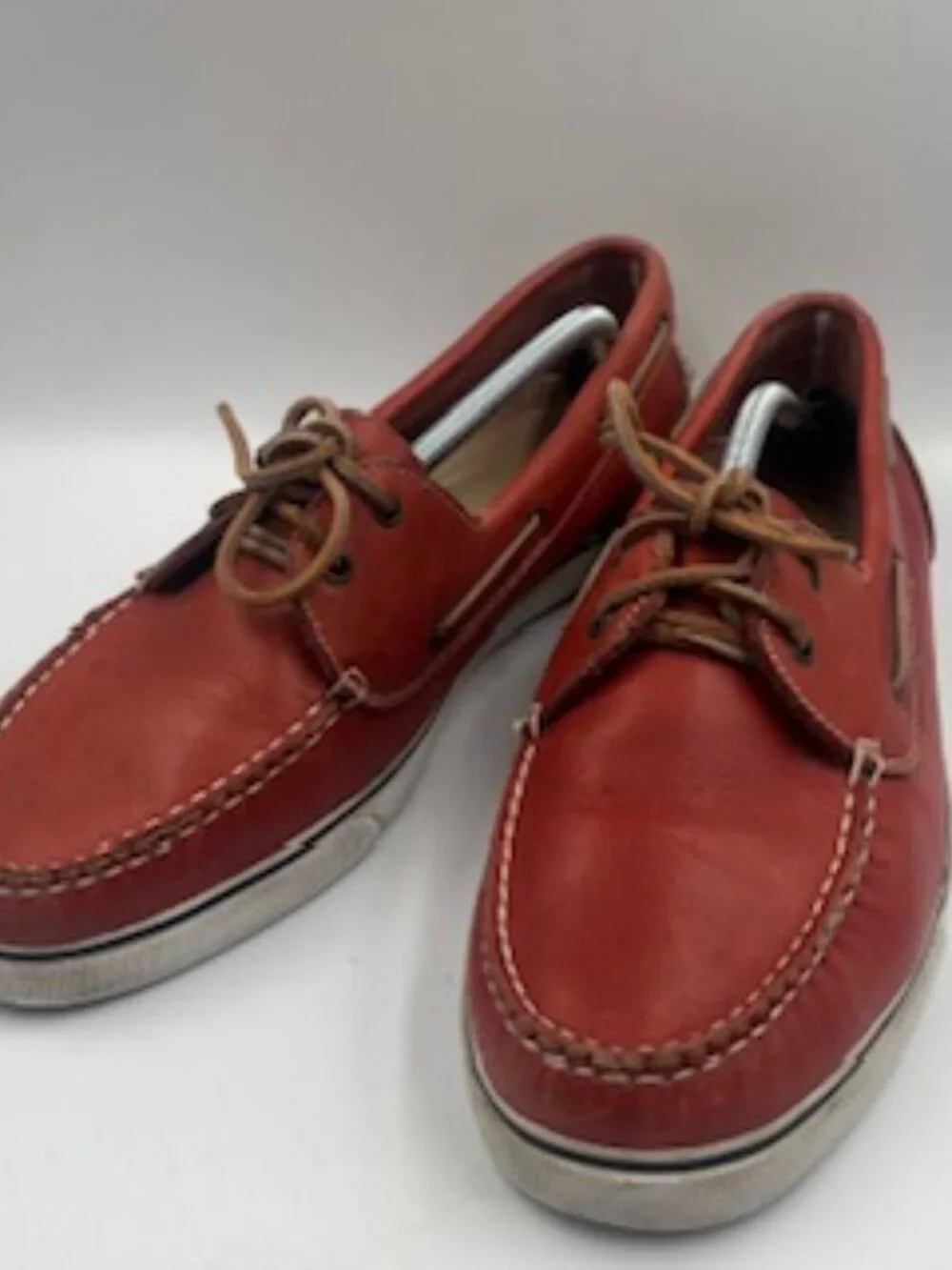 Cole Haan Boat Shoes Men’s size 12 Red Leather Slip On